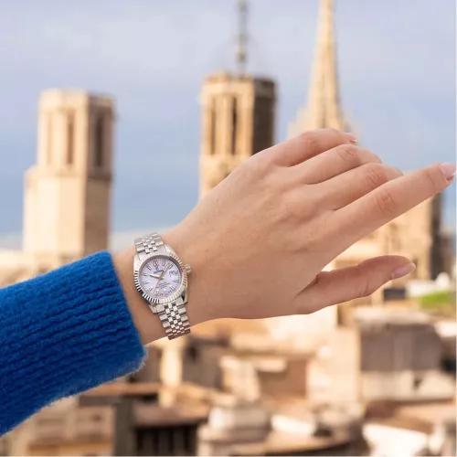 Festina női karóra kék számlap acél tok acél szíj elegáns