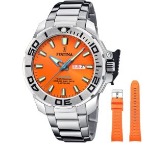 Festina Diver férfi karóra acél tok fekete számlap