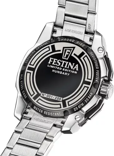 Festina Magyarország 2025 Limitált karóra a hátlapon olvasható a limiált sorszámozás - F20724-H
