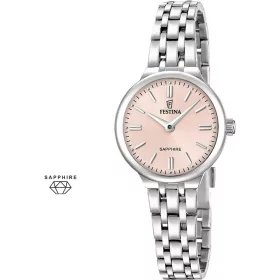 Festina F20744/2 női karóra rózsaszín számlappal és acél csattal