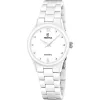 Festina női karóra fehér kerámia cirkon köves számlap elegáns