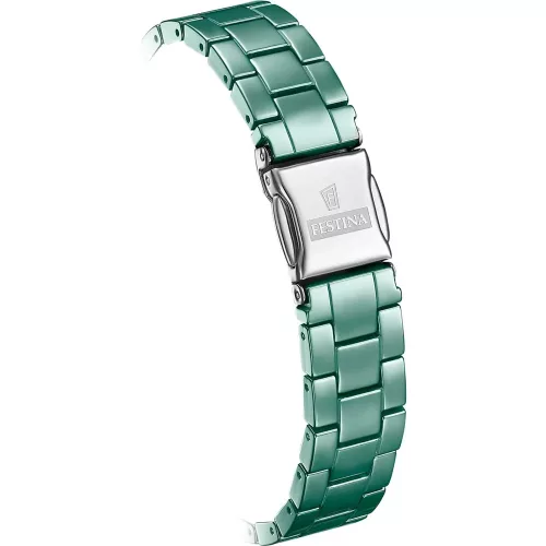 Festina női karóra zöld kerámia cirkon köves számlap elegáns