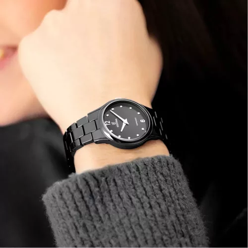 Festina női karóra fekete kerámia kristály díszítés elegáns