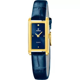 Festina Mademoiselle női karóra kék számlappal és kék bőrszíjjal