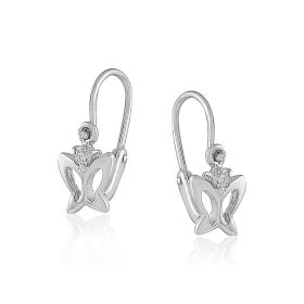 Arany baba és gyermek fülbevaló 