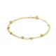 Jackie Gold 14K arany karkötő – dupla szálas, lánc és buborék díszítés