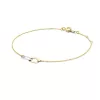Jackie Gold 14 karátos kétszínű arany női karkötő