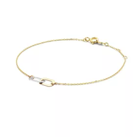 Jackie Gold 14 karátos kétszínű arany női karkötő