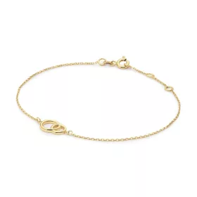 Jackie Gold 14 karátos arany dupla karikás női karkötő