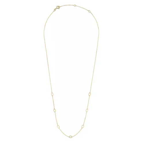 Jackie Gold 14 karátos arany ovális karikás női nyaklánc