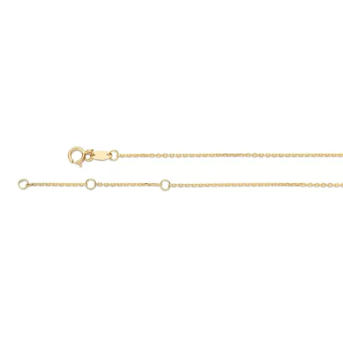 Jackie Gold 14 karátos arany ovális karikás női nyaklánc