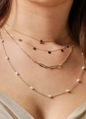 Jackie Gold 14 karátos arany gyöngyös női nyaklánc