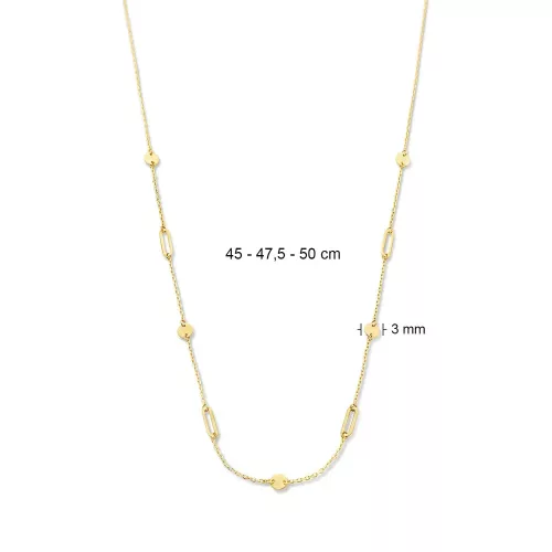 Jackie Gold 14 karátos arany geometrikus női nyaklánc
