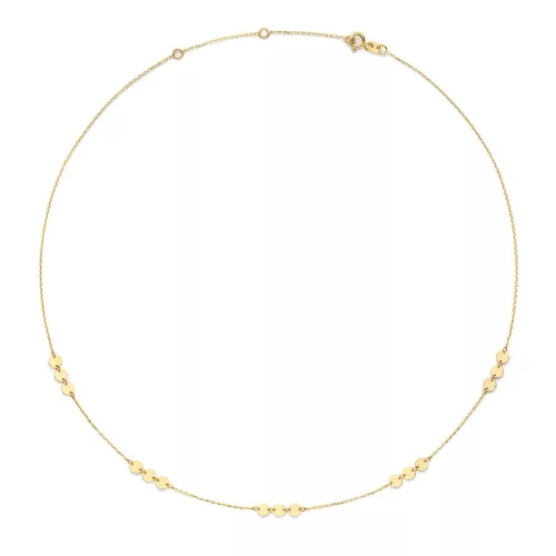 Jackie Gold 14 karátos arany kör medálos női nyaklánc