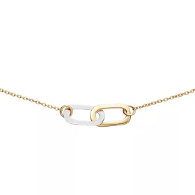 Jackie Gold kétszínű ovális karikás 14 karátos arany nyaklánc