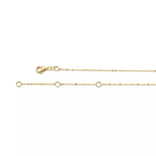 Jackie Gold kétszínű ovális karikás 14 karátos arany nyaklánc