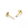 Jackie Gold 14 karátos arany vintage fehér topáz fülpiercing