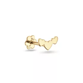Jackie Gold 14 karátos arany szív alakú fülpiercing