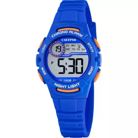 Calypso digitális tinióra – kék műanyag tok, narancssárga részletekkel