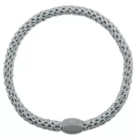 KKNEKKI Slim ezüst glitter szőtt hajgumi - 5607