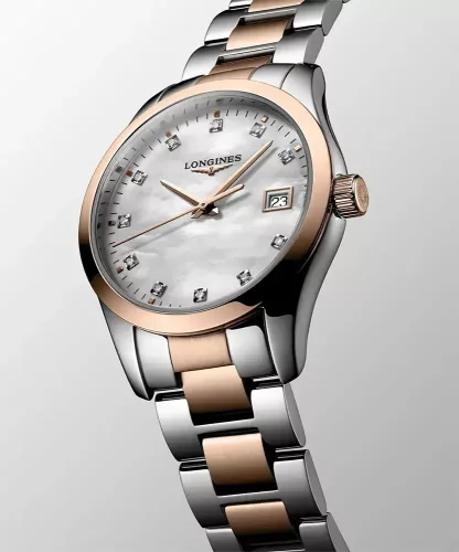 Longines Conquest 34mm női bicolor karóra - L2.386.3.87.7