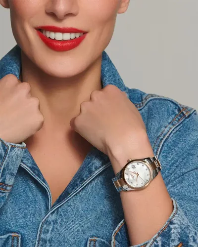 Longines Conquest 34mm női bicolor karóra - L2.386.3.87.7