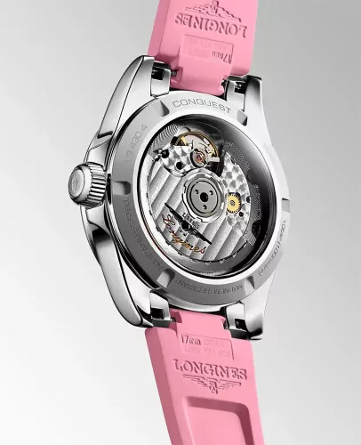Longines Conquest automata 34mm női pink karóra - L3.430.4.99.9