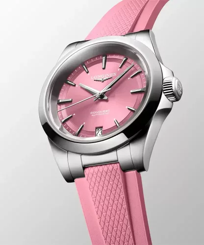 Longines Conquest automata 34mm női pink karóra - L3.430.4.99.9