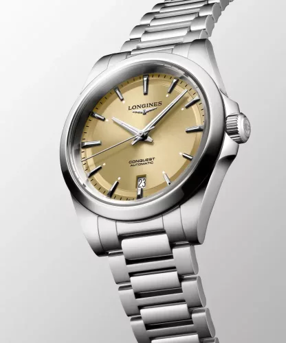 Elegáns Longines L3.830 Conquest férfi svájci automata karóra szilícium rugóval