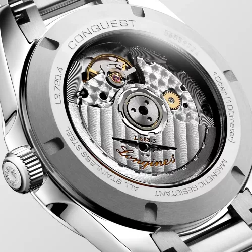 Elegáns Longines L3.830 Conquest férfi svájci automata karóra szilícium rugóval