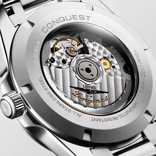 Elegáns Longines L3.830 Conquest férfi svájci automata karóra szilícium rugóval