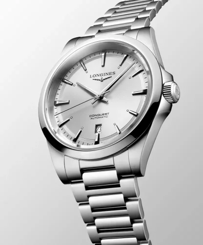 Elegáns Longines L3.830 Conquest férfi svájci automata karóra szilícium rugóval