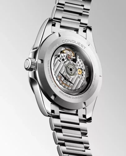 Elegáns Longines L3.830 Conquest férfi svájci automata karóra kék számlapja