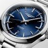 Elegáns Longines L3.830 Conquest férfi svájci automata karóra kék számlapja