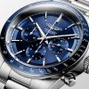 Sportosan elegáns Longines Conquest férfi svájci automata karóra szilícium rugóval