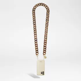   Telefon nyaklánc LA COQUE FRANCAISE ALICE ECAILLE MARRON LE265190