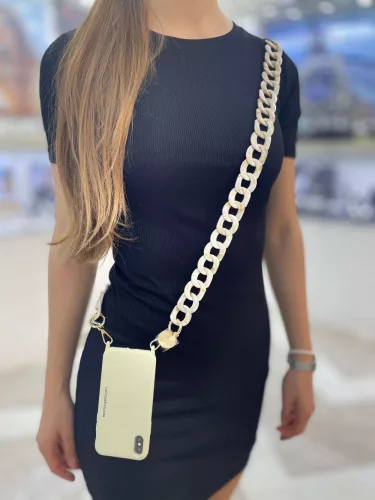 Telefon nyaklánc LA COQUE FRANCAISE ALICE ECAILLE BEIGE LE265191