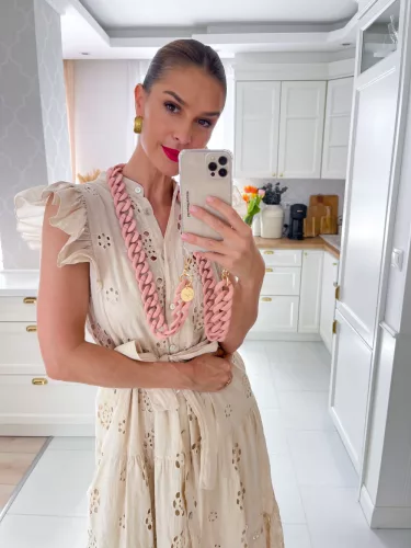 Telefon nyaklánc LA COQUE FRANCAISE ALICE ROSE PALE MAT LE306070