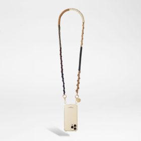   Telefon nyaklánc LA COQUE FRANCAISE SAB TISSE BEIGE ET DORE LE313105