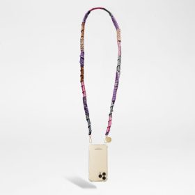   Telefon nyaklánc LA COQUE FRANCAISE SAB TISSE VIOLET ET ROSE LE313123