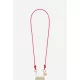 La Coque Francaise LE317522 Nolan Rouge piros vegán bőr uni cord 120 cm