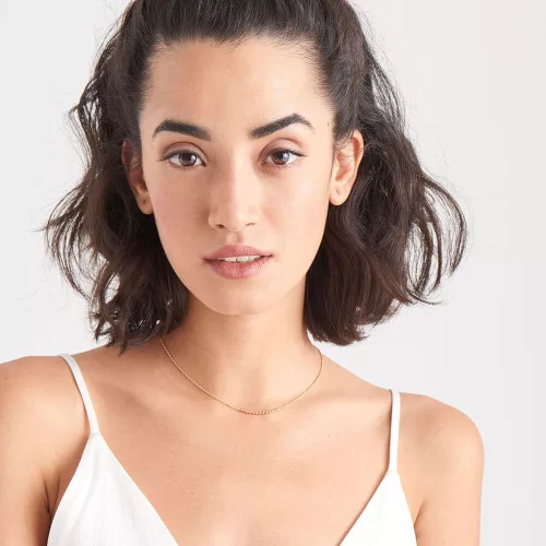 Ania Haie aranyozott Női ezüst Nyaklánc - N002-04G