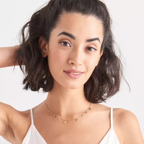 Ania Haie aranyozott Női ezüst Nyaklánc - N005-01G