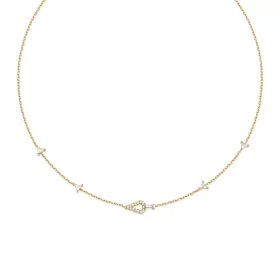 Ania Haie gold geometric satellite nyaklánc – aranyozott ezüst geometrikus forma