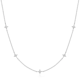 Ania Haie Silver Stars nyaklánc – finom csillagokkal, ezüst színben