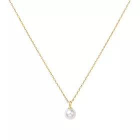 Ania Haie Gold Pearl Drop nyaklánc – gyöngy medál, aranyozott ezüstlánc, finom elegancia