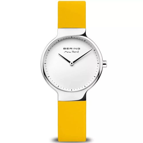 Bering Max René citromsárga kaucsuk óraszíj - 14mm / 15531-600