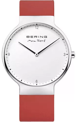 Bering Max René piros kaucsuk óraszíj - 20mm / 15540-500