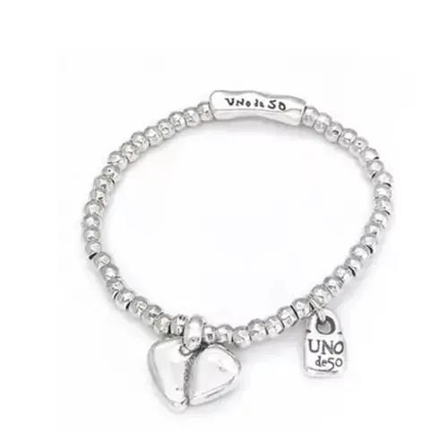 UNOde50 ezüstözött női karperec minimalista bohém design