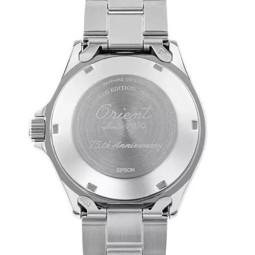 Orient Mako 75th Anniversary automata – égkék számlap, acél tok és szíj